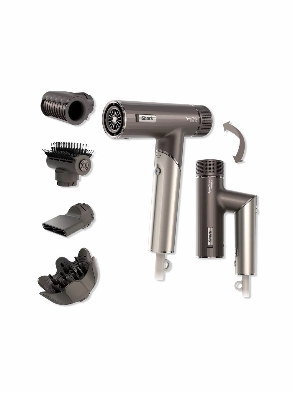 Hair Dryer & Styling Tool Set - Metallic Brown - Picture 2 of 2